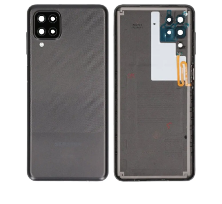 Capace spate - Capac baterie cu geam camera SAMSUNG A12 / A127 Service Pack- NEGRU