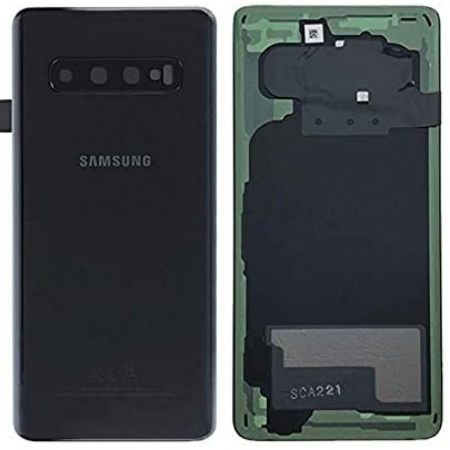Capace spate - Capac baterie cu geam camera Samsung S10 / G973 Service Pack - Prism Black