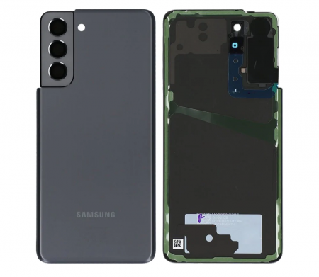 Capace spate - Capac baterie cu geam camera Samsung S21 / G991 Service Pack - PHANTOM GRAY