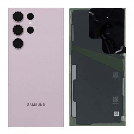 Capace spate - Capac baterie cu geam camera SAMSUNG S23 ULTRA 5G / S918B Service Pack - LAVANDER