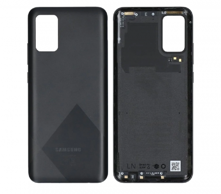 Capace spate - Capac Baterie Fara Geam Camera SAMSUNG A02s / A025 - Service Pack - Negru