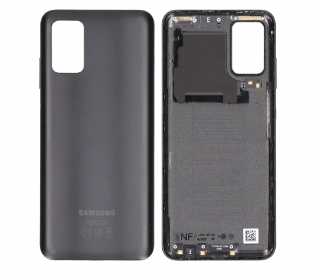 Capace spate - Capac Baterie Fara Geam Camera SAMSUNG A03s / A037G - Service Pack - Negru