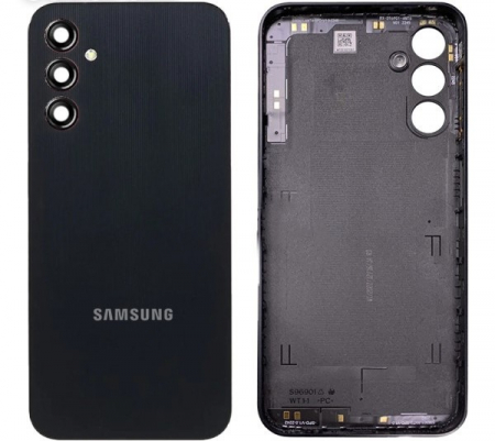Capace spate - Capac baterie FARA geam camera SAMSUNG A14 4G / A145 / A145P / A145R ORIGINAL SERVICE PACK - NEGRU
