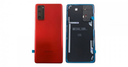 Capace spate - Capac Baterie Samsung Galaxy S20 FE / G780 / G781 Cu Geam Camera Service Pack - ROSU