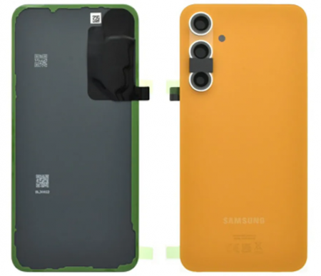 Capace spate - Capac baterie SAMSUNG S23 FE / S711 Cu Geam Camera Service Pack - ORANGE