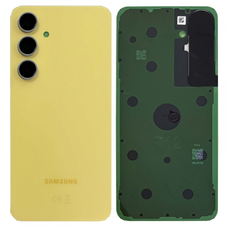 Capace spate - Capac baterie SAMSUNG S24 FE / S721 Cu Geam Camera Service Pack - YELLOW