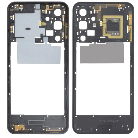 Carcase Mijloc - Carcasa mijloc SAMSUNG A16 5G / A166 - Blue - Black - Service Pack