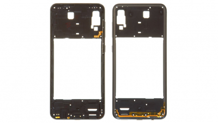 Carcase Mijloc - Carcasa mijloc COMPATIBIL cu SAMSUNG A40 / A405 - Negru