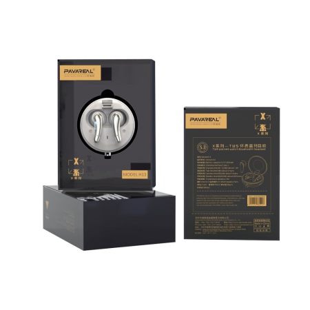 Casti Handsfree - Casti bluetooth fara fir PAVAREAL TWS PA-H13 - ALB