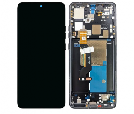 Ecrane Pentru MOTOROLA - Ecran / Display MOTOROLA EDGE 50 PRO Service-Pack cu Rama - BLACK