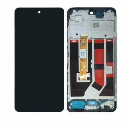 Oppo A58 - Ecran Display COMPATIBIL Cu Oppo A58 4G Cu Rama - Negru