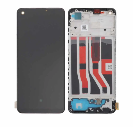 OPPO COMPATIBILE - Ecran Display COMPATIBIL Cu OPPO A74 4G Cu Rama NEGRU - OLED
