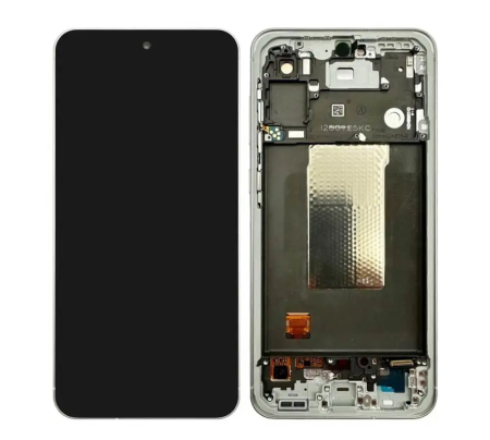 A56 5G / A566 - Ecran Display Samsung A56 5G / A566 Service Pack Cu Rama - Light Gray