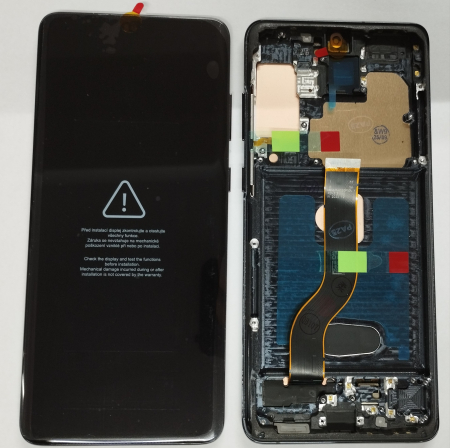 S20 Plus / G985-G986 - Ecran Display COMPATIBIL Cu Samsung S20 Plus / G985F / G986F Cu Rama NEGRU - OLED