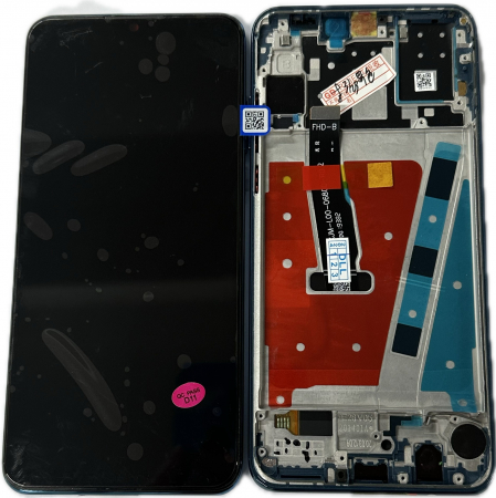 Ecrane COMPATIBILE pentru HUAWEI - Ecran Display HUAWEI P30 Lite 48 MP cu RAMA Compatibil - ALBASTRU MAR-L21A MAR-LX1A