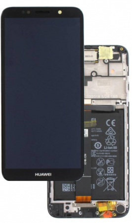 Ecrane COMPATIBILE pentru HUAWEI - Ecran Display LCD HUAWEI Y5 / Y5 Prime 2018 ORIGINAL Service Pack - NEGRU / BLACK DRA-LX2, DUA-LX2, DRA-L01, DUA-L21, DRA-L21, DRA-LX3, DRA-AL00, DRA-TL00, ATU-AL10