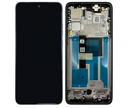 EDGE 50 NEO - Ecran / Display MOTOROLA EDGE 50 Neo Service-Pack cu Rama - Grisaille / Gri