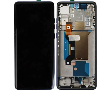 MOTOROLA SERVICE PACK - Ecran Display Motorola EDGE 60 FUSION Service Pack Cu Rama - ALBASTRU / AMANOZITE