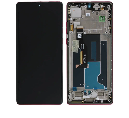 MOTOROLA SERVICE PACK - Ecran Display Motorola EDGE 60 FUSION Service Pack Cu Rama - ROZ / ZEPHYR