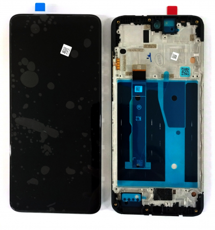 Ecrane Pentru MOTOROLA - Ecran Display MOTOROLA G84 Service Pack Cu Rama - NEGRU