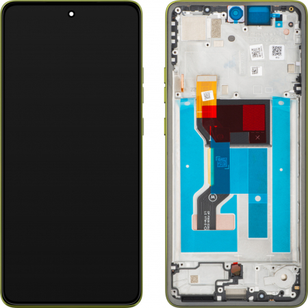 MOTOROLA SERVICE PACK - Ecran Display MOTOROLA G86 Power 5G - Service Pack Cu Rama - Golden Cypress (GREEN)
