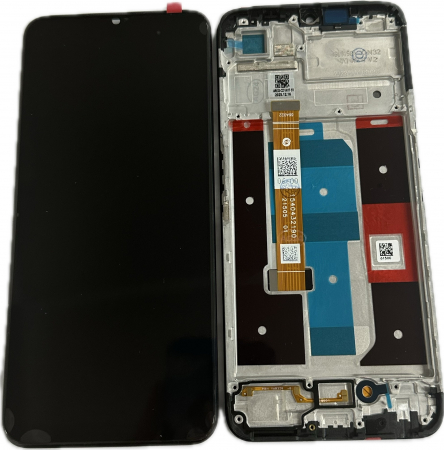 REALME C35 - Ecran Display COMPATIBIL Cu REALME C35 Cu Rama - NEGRU