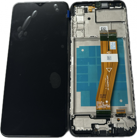 A03s 2021 / A037 - Ecran Display COMPATIBIL cu SAMSUNG A037G / A03S Cu Rama - NEGRU