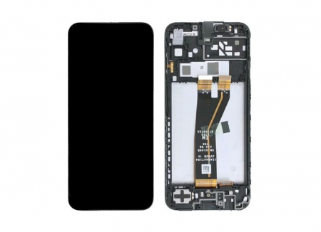 A145F / NON EU - Ecran Display SAMSUNG A14 4G / A145f Service Pack Cu Rama - NEGRU