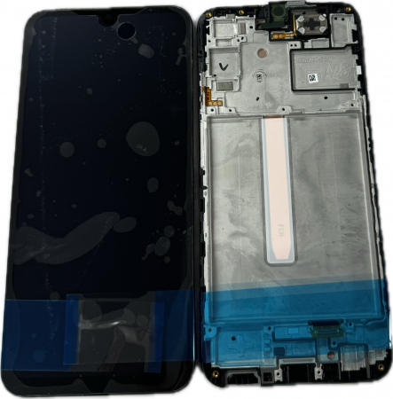 A25 5G  2023 / A256 - Ecran Display Samsung A25 5G 2023 / A256B Service Pack Cu Rama - NEGRU