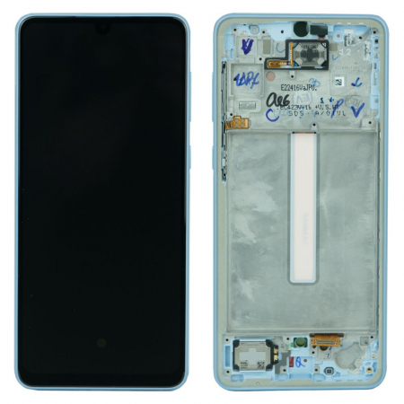 Ecrane Pentru SAMSUNG - Ecran Display Samsung A33 5G / A336 2022 Service Pack Cu Rama - ALBASTRU