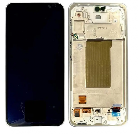 A36 5G / A366 - Ecran Display SAMSUNG A36 5G / A366 Service Pack CU RAMA - WHITE / GRAY