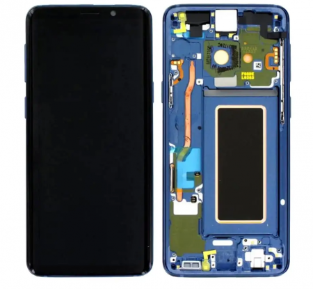 S9 / G960 - Ecran Display Samsung S9 2018 / G960 Service Pack Cu Rama - BLUE