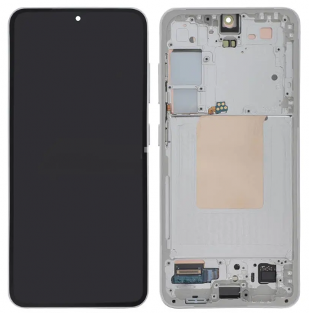 S24 / S921 - Ecran Display SAMSUNG S24 5G / S921 Service Pack Cu Rama - GRAY