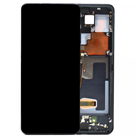 Galaxy S - Ecran Display Samsung S20 ULTRA / G988f Service Pack cu Rama - NEGRU