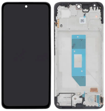 Ecrane Pentru XIAOMI - Ecran Display Xiaomi Redmi Note 14 4G Service Pack CU RAMA - BLACK