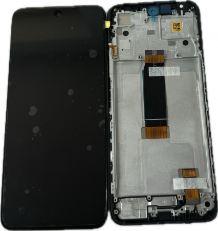 REDMI 12 4G / 5G 2023 - Ecran Display XIAOMI Redmi 12 4G / 5G / POCO M6 PRO 5G Service Pack Cu Rama - NEGRU