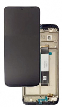 Redmi 9T - Ecran Display Xiaomi Redmi 9T / 9 POWER / Poco M3 2020 Cu Rama SERVICE PACK - NEGRU