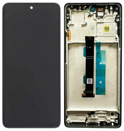 Ecrane Pentru XIAOMI - Ecran Display XIAOMI Redmi Note 13 PRO 4G / POCO M6 PRO 4G Service Pack Cu Rama - NEGRU