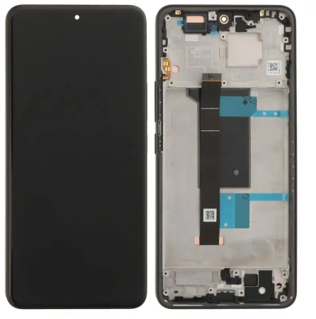 Ecrane Pentru XIAOMI - Ecran Display Xiaomi Redmi Note 15 Pro 4G Service Pack CU RAMA - BLACK