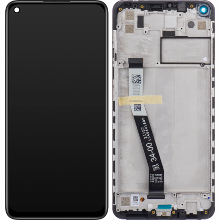 Redmi Note 9 4G / Redmi 10 X 4G - Ecran Display Xiaomi Redmi Note 9 4G / Redmi 10X 4G Cu Rama SERVICE PACK - NEGRU