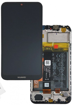 Ecrane COMPATIBILE pentru HUAWEI - Ecran LCD Display HUAWEI Y5 2019 ORIGINAL Service-Pack Cu Rama - NEGRU / BLACK AMN-LX9, AMN-LX1, AMN-LX2, AMN-LX3
