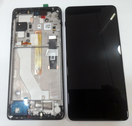 Ecrane Pentru MOTOROLA - Ecran Display MOTOROLA EDGE 20 PRO Service Pack Cu Rama - ALBASTRU