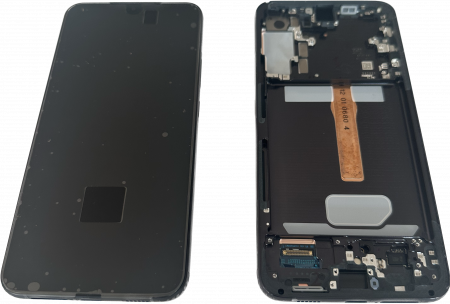 S22 Plus 2022 / S906 - Ecran Display Samsung S906 / S22 Plus 2022 - Service Pack cu RAMA - NEGRU