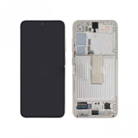 S23 5G 2023 / S911 - Ecran Display Samsung S911 / S23 5G 2023 - Service Pack CU RAMA - CREAM