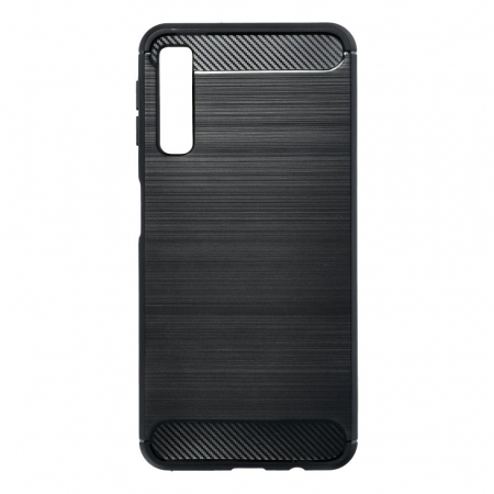 Huse Telefoane - Husa CARBON CASE COMPATIBIL Cu Samsung A7 2018 / A750 - NEGRU