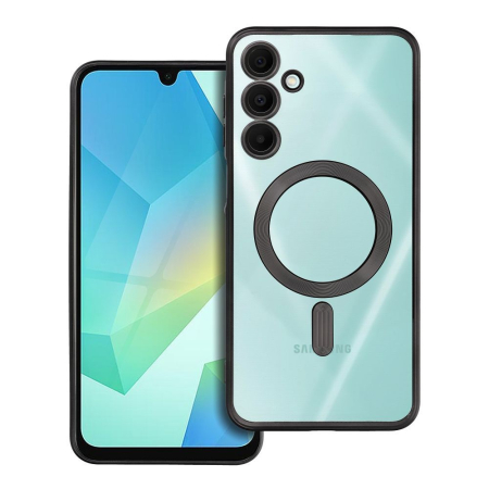 Huse Telefoane - Husa Silicon Electro Mag Cover COMPATIBIL cu SAMSUNG A16 / A165 / A166 - TRANSPARENT / BLACK