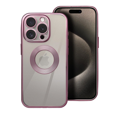 Huse IPHONE - Husa Silicon Case Glam COMPATIBIL Cu IPHONE 14 PRO - ROSE PINK
