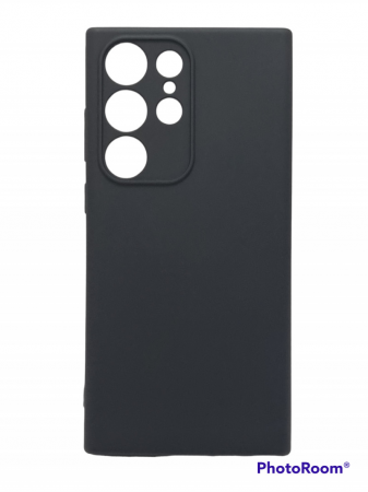 Huse Telefoane - Husa silicon MATT TPU Case COMPATIBIL cu Samsung Galaxy S23 ULTRA / S918 - NEGRU