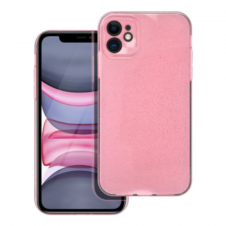 Huse IPHONE - Husa Silicon CLEAR CASE Compatibil Cu IPHONE 11 2MM - PINK