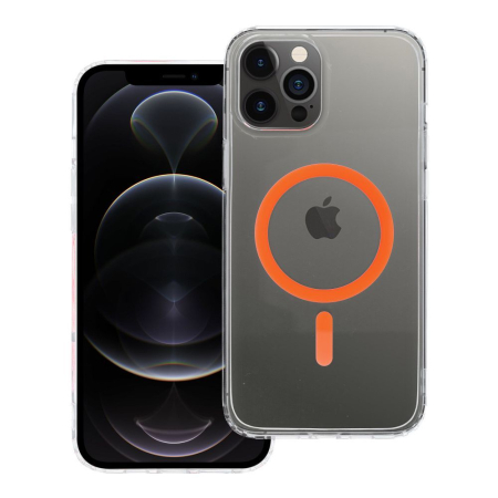 Huse Telefoane - Husa Silicon Drop Glue Colorful Compatibil MagSafe pentru IPHONE 12 PRO MAX - TRANSPARENTA